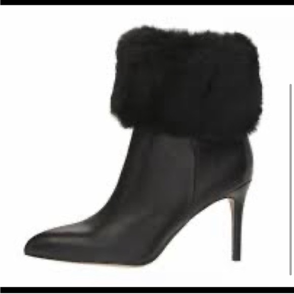 Sam Edelman “Oleana” Black Leather Fur Boots Sz 8 - Picture 12 of 12